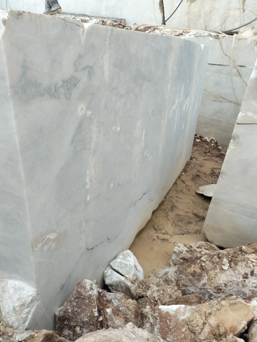 White Green Marble Blocks